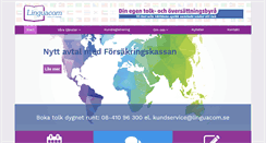 Desktop Screenshot of linguacom.se