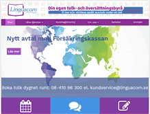 Tablet Screenshot of linguacom.se